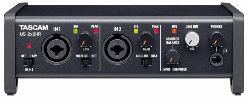 Tascam 發(fā)布新 US-HR 系列三款 USB-C 音頻接口：US-1x2HR、US-2x2HR、US-4x4HR